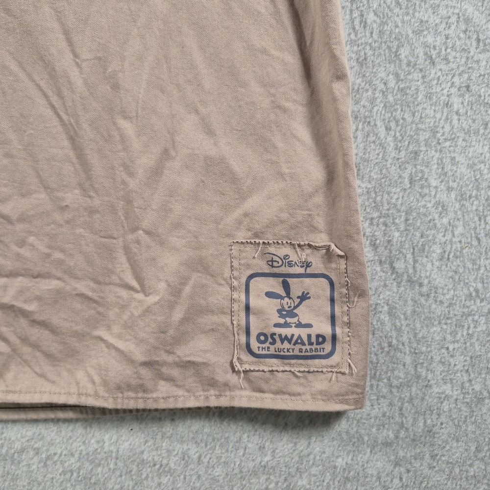 Disney Parks Oswalds Service Button Down Garage Shirt Mechanic 2XL XXL - Picture 3 of 10